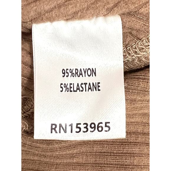 NWT Area Stars Brown Stretchy Soft Textured Bell Bottoms Leggings Pants Size XS - Picture 8 of 9